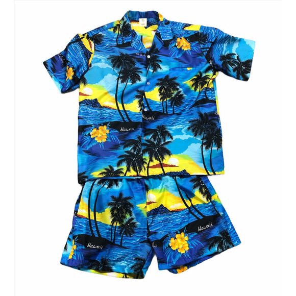 Royal Creations Pants - Royal Creations Made in Hawaii Blouse & Short Set